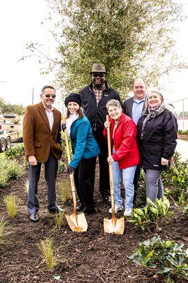 Photo of Ribbon Cutting for Keep Houston Beautiful project at South Main and McNee