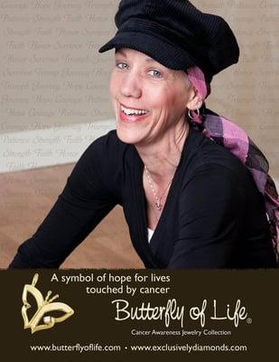 Butterfly of Life - Cancer Awareness Jewelry | Cancer Research Donations