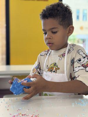 Display wall accessories being added in