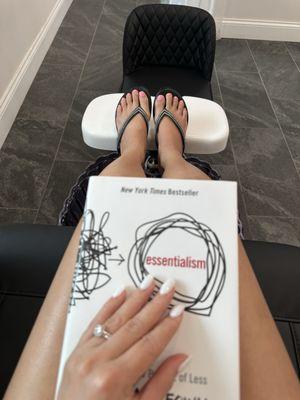 Taylor gives the best pedicure.