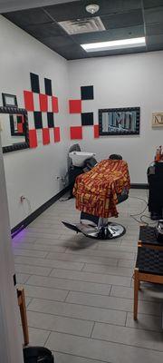 The entrance to SelfMade Cuts Barbershop