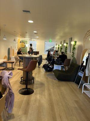 Downstairs (main floor) of the restaurant.