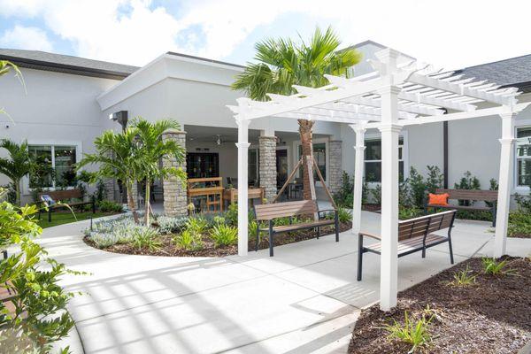 Sonata East at Viera arbor and leisure area