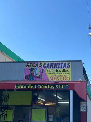 New carnitas spot