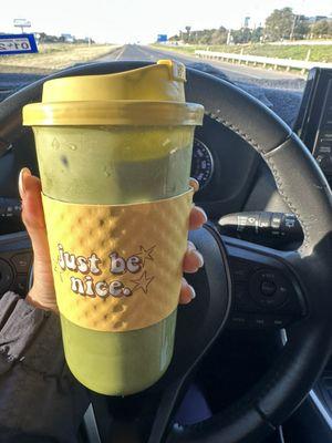 Matcha squared latte