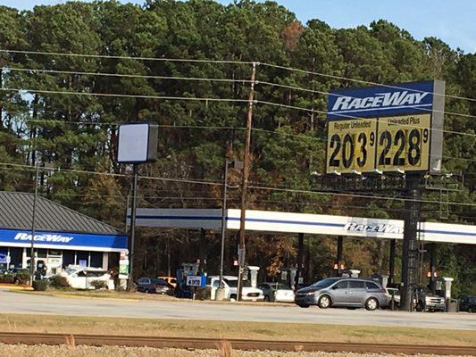 Cheapest gas in SC/NC line, while on 95!! Hit up Cracker Barrel across the street!!