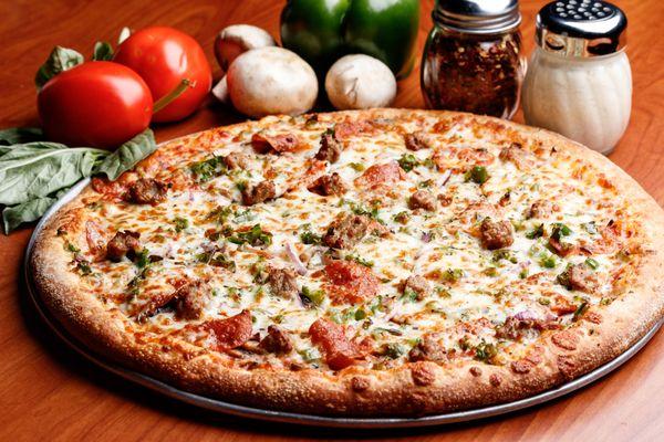 Create your own pizza!!! Up to six toppings