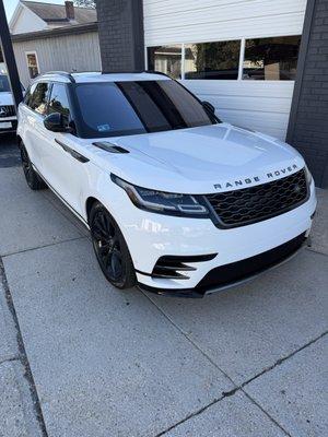 New Range Rover fender bender - bumper overhaul, fender repaired, painted, Fully Detailed and ready to be picked up!