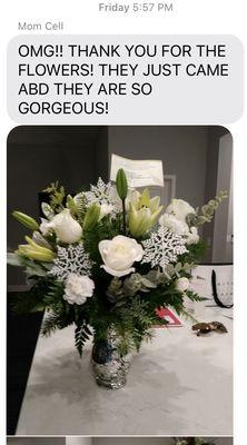 Winter Elegance Bouquet For Mom