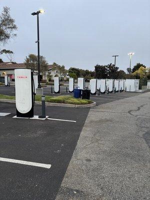 47 chargers. Many of the v4 (325 kw)