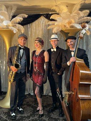 Our Great Gatsby Roaring 20's Jazz Band, perfect for Speakeasy Events and parties