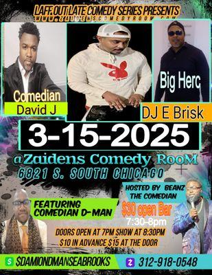 Nice venue, great food and drinks.... A nice spot on the cities South side for comedy