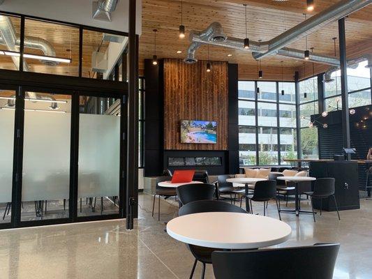 Great open area, also private meeting rooms.