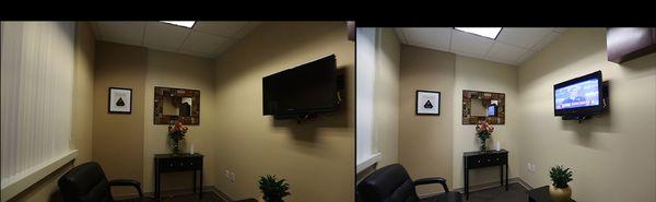 Before/After - Lighting Upgrade - Hotel