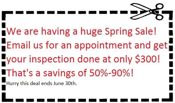 Spring Savings!