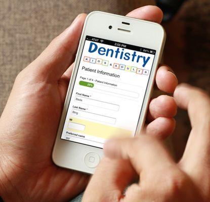 Online patient forms integrate with your PMS.