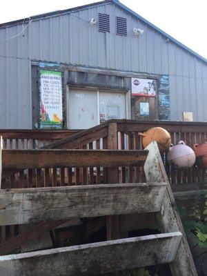 Front door with open times