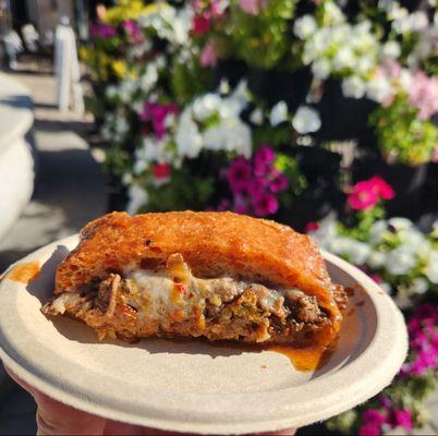 Braised oxtail sandwich. Graze by Sam