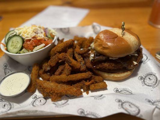 Hot Honey Fried Chicken Sandwich