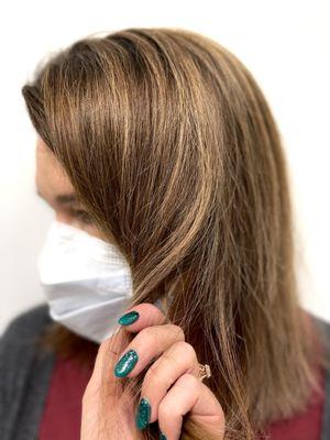 rich and dimensional brunette