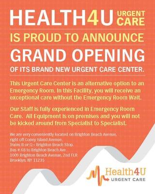 Immediate care for U