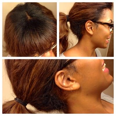 Hair Extensions. Modified vixen sew in with Valencia Rose Hair