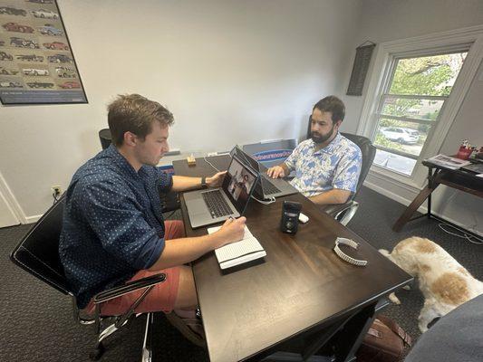 Friday morning training session