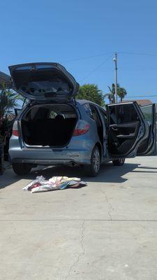 Carrito Azul formerly Casita Azul. Smoke damage but otherwise not even my stickers on the outside melted and mechanically it seems ok.