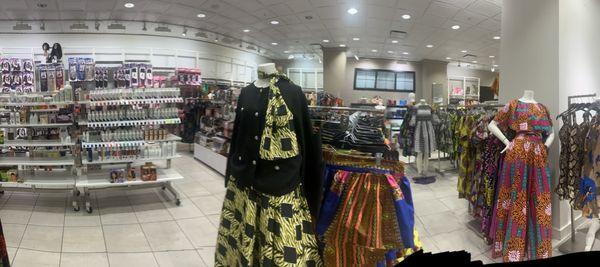 Hair products, jewelry, traditional attire