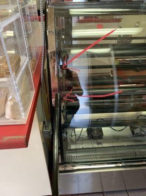 We put black tape in the mean time