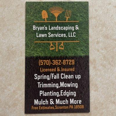 Bryan's Landscaping & Lawn Services