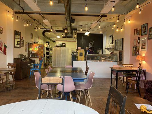 The cafe interior