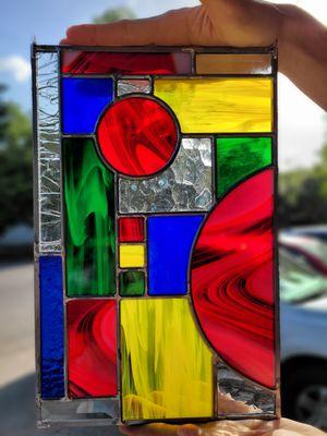 My results from the 6-week leaded glass class