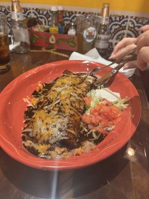 Molé Burrito (Vegetarian)