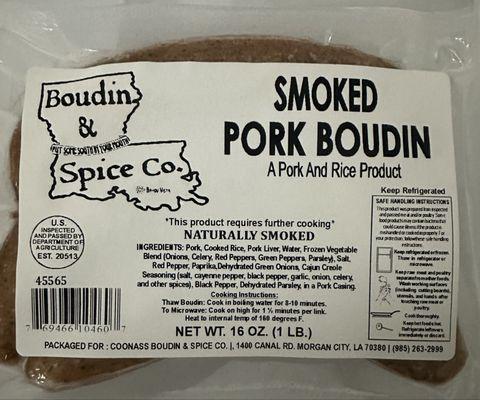 Smoked boudin