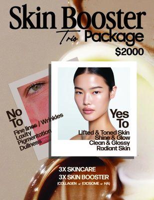 Skin Booster Package
Perfect package for restored & luxurious look