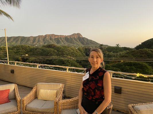 Beautiful Diamond Head. Attended an event on tourist awareness while visiting our Island home.