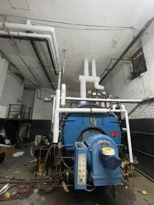 Local law 97 boiler room piping insulation