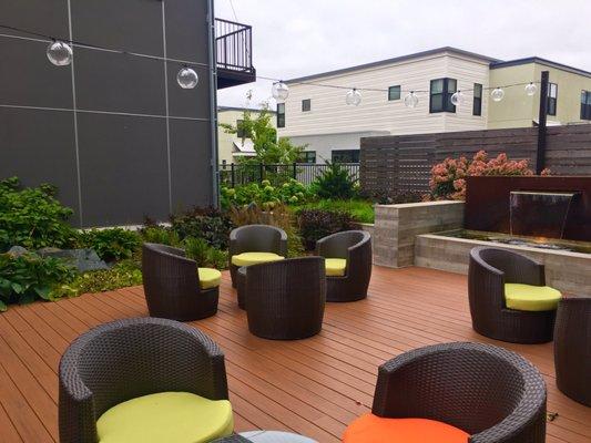 Enjoy the outdoors in the zen garden