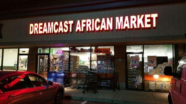 Signage from parking lot