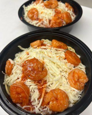 Shrimp Cuban Style Spaghetti