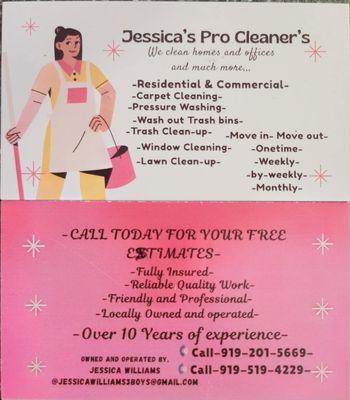 Jessica's Pro Cleaners