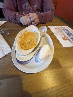 What's left of the thick Beer Cheese (Pretzels). The flavor was perfect!!!