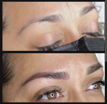 #ombrebrows #powderbrows #microblading #permanentmakeup #beauty #pmu #smallbusiness #brows #eyebrows #losangeles #torrance