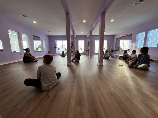 We hosted a local Elementary After School Program for some questions about small businesses and a few demonstration classes.