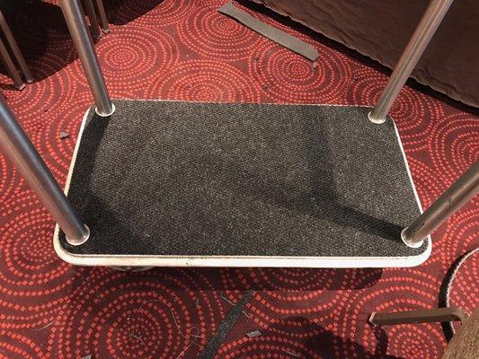 New carpet on bell carts