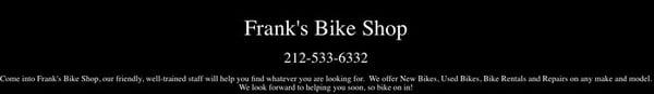 Frank's Bike Shop