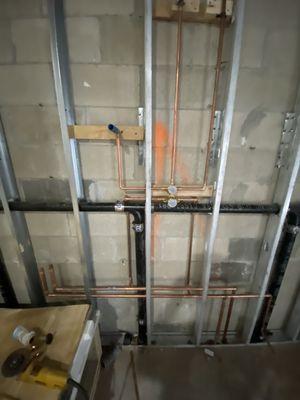 Shower body installation.