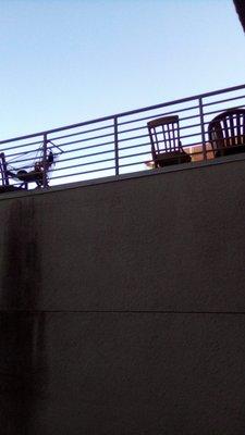 On the forth floor there's a patio where you can cook BBQ relex.