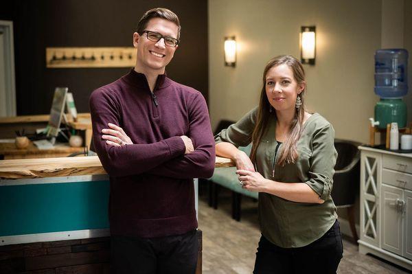 Dr. Tye Moe and Dr. Chelsey Henney specialize in gentle chiropractic for the whole family.